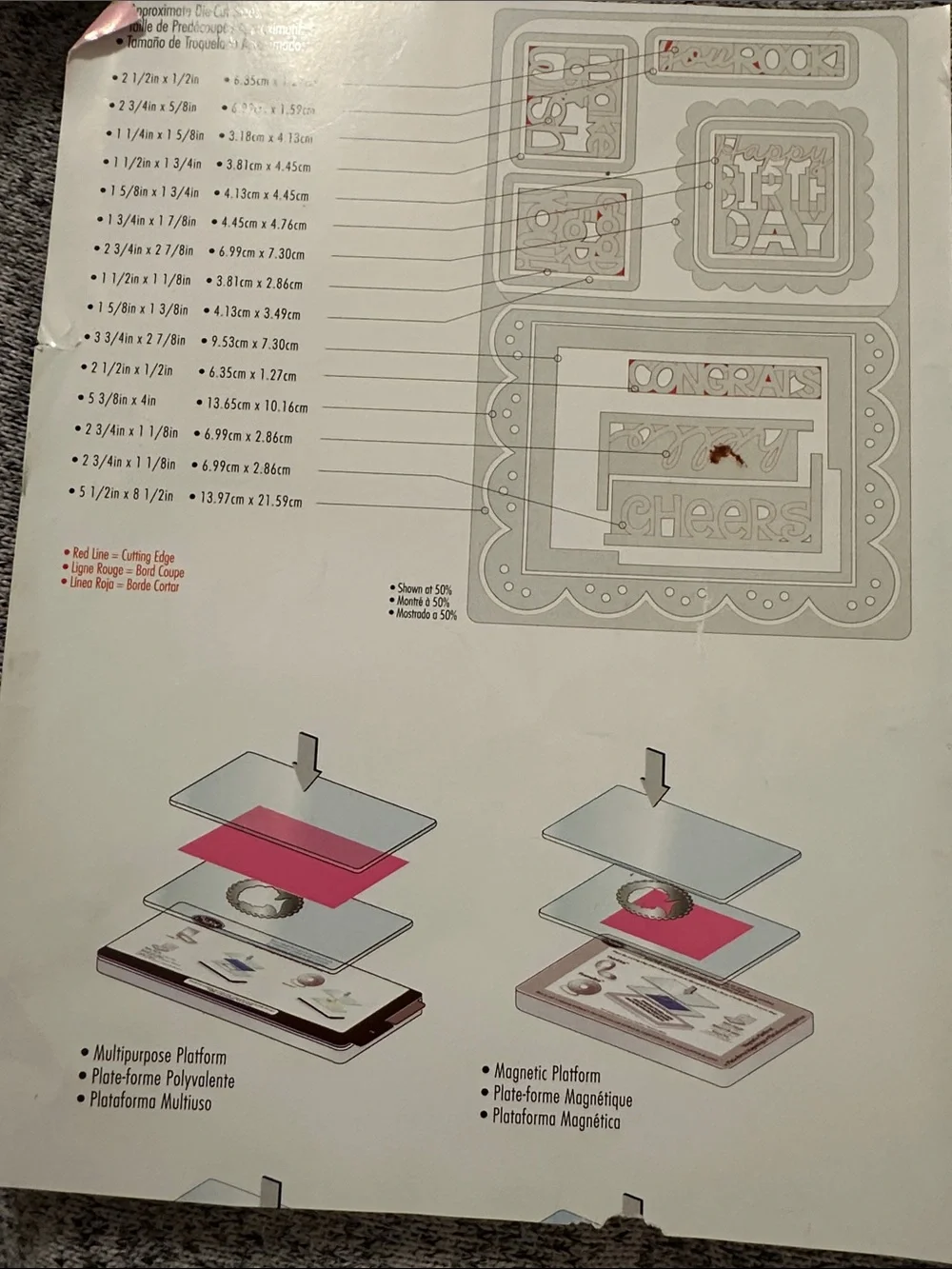Sizzix Framelits Drop-Ins Decorative Card Frame Designed by Stephanie Barnard
